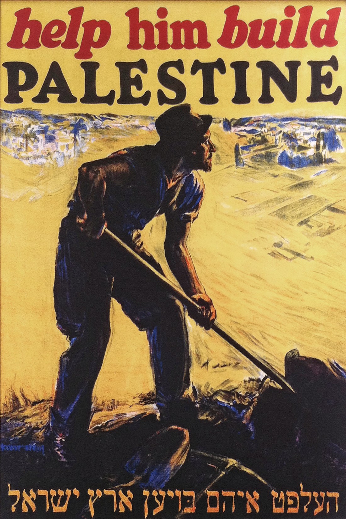 1930 United Israel Appeal Poster by Modest Stein, Tel Aviv 2011