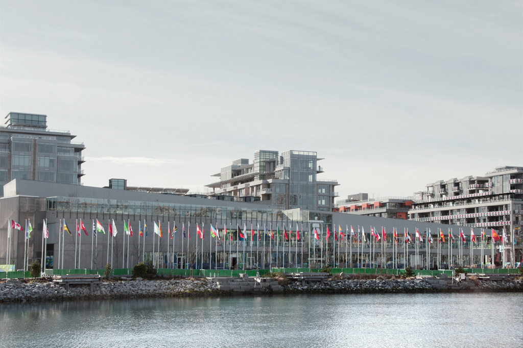 13 Olympic Village, Seen from Science World, Vancouver 2010 by Leslie Hossack