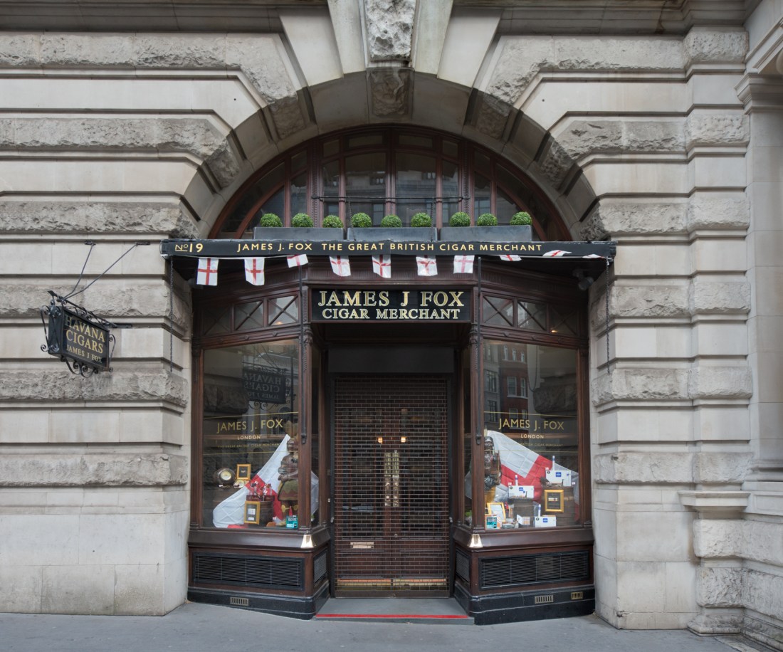 James J. Fox Cigar Merchant, 19 St. James's Street, London 2014 by Leslie Hossack