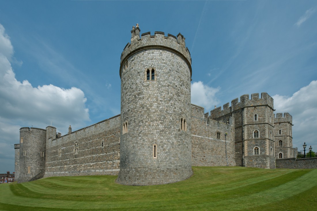 Tower by King Henry VIII Gate, Windsor Castle, Windsor 2014 by Leslie Hossack