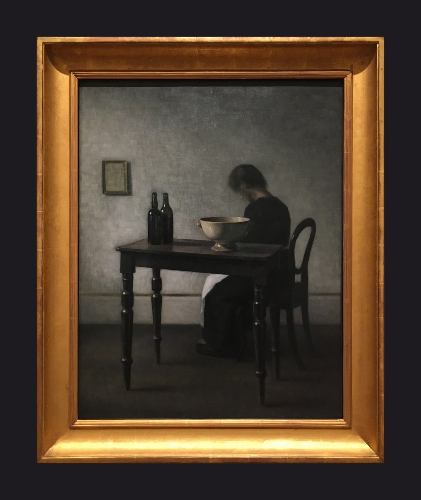 1910, Interior with Seated Woman by Leslie Hossack