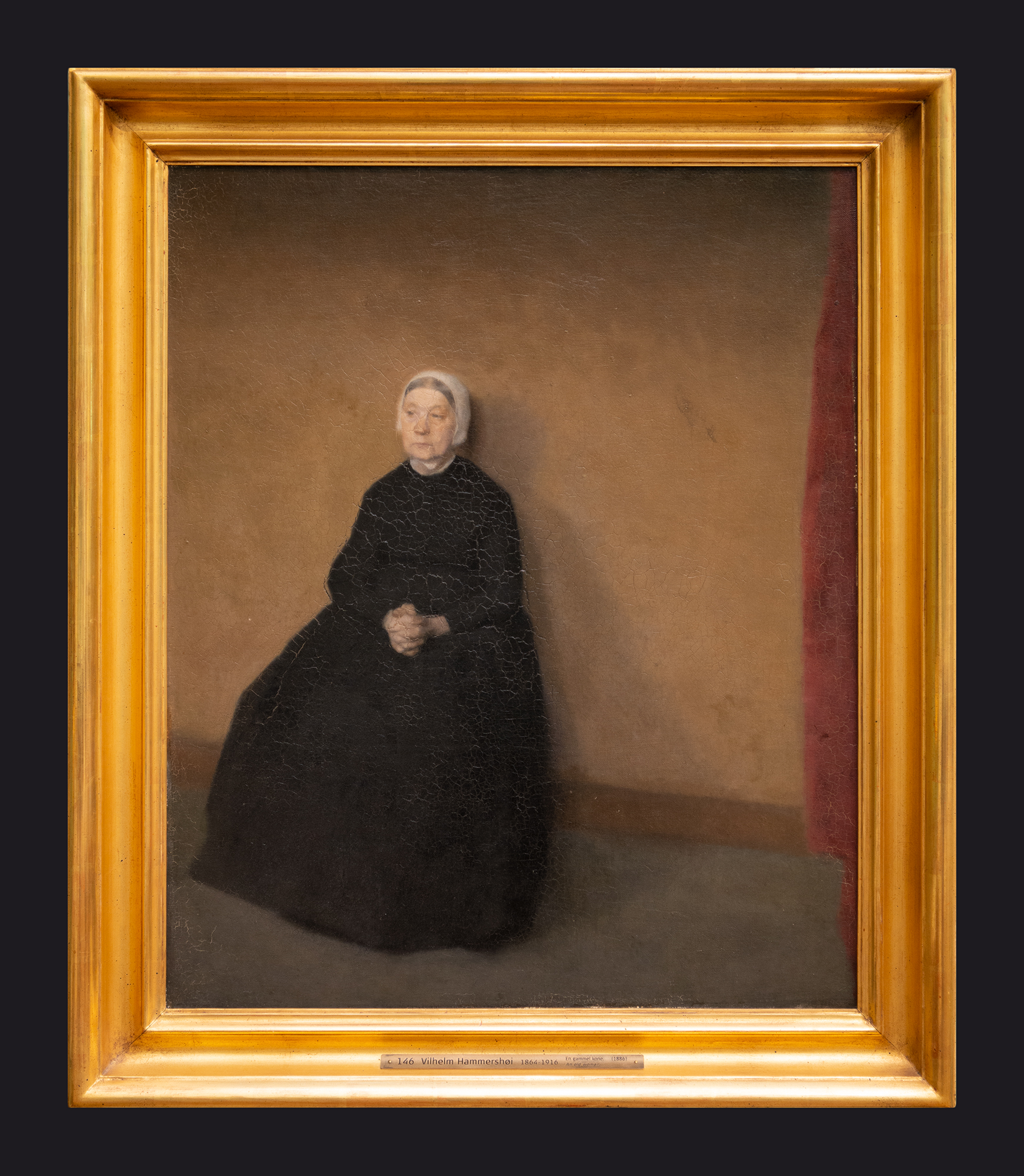 1886, An Old Woman Sitting by Leslie Hossack