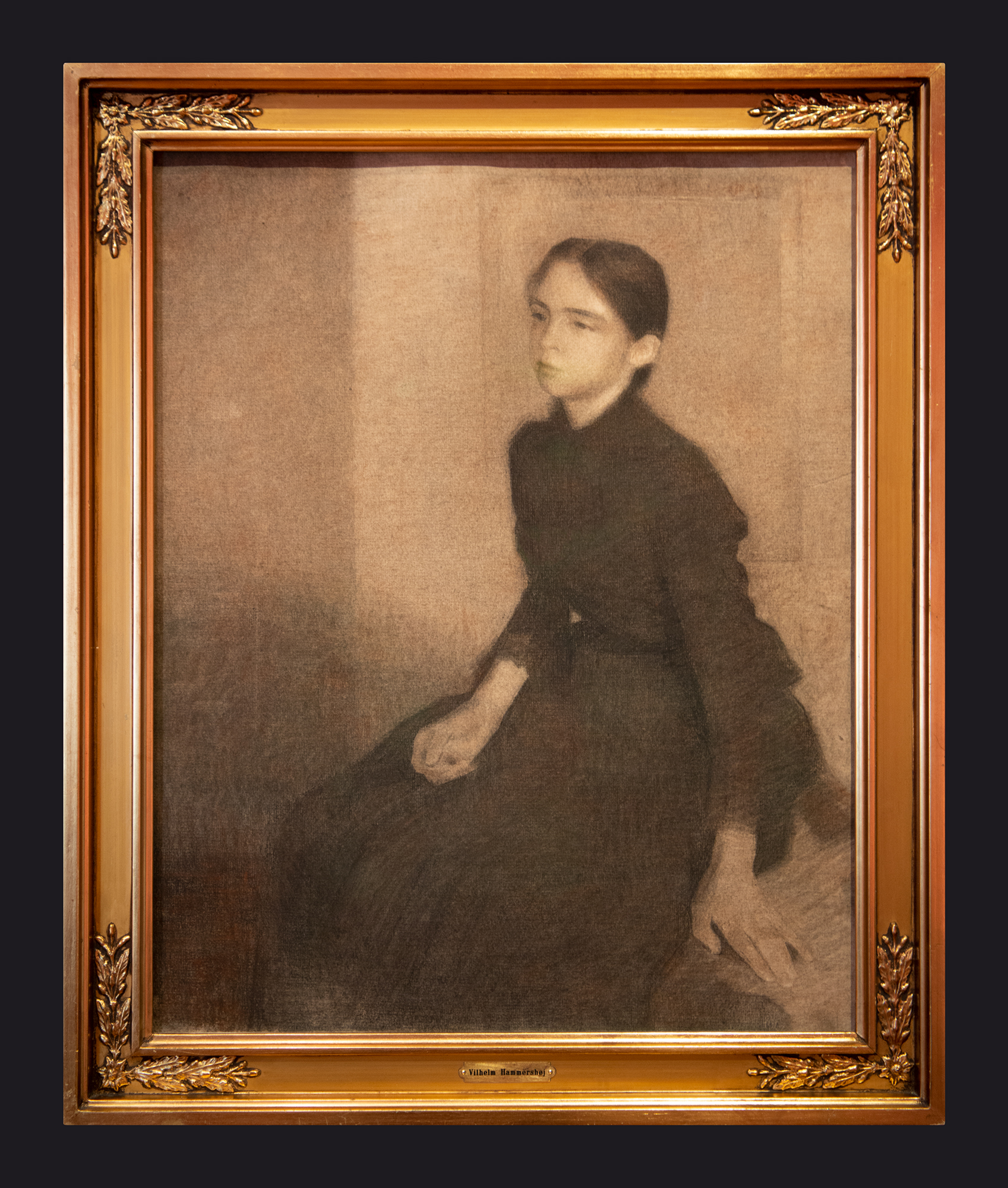 1896, Portrait The Artist's Sister Anna (drawn replica) by Leslie Hossack