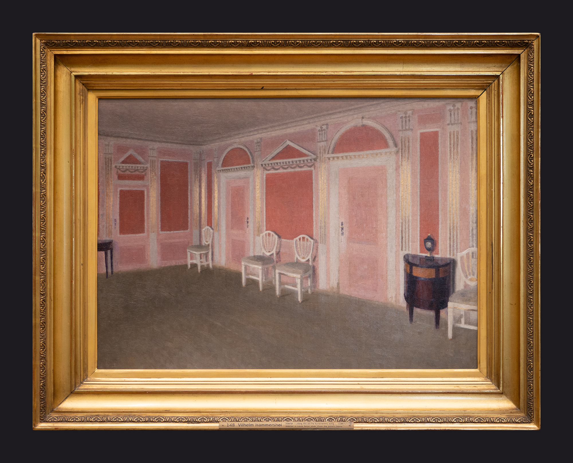 1897, Interior in Louis XVI Style, Ny Bakkehus, Rahbeks Allé by Leslie Hossack