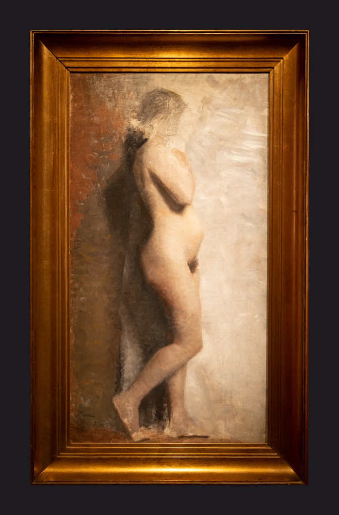 43 1886, Nude Female Model In Profile by Leslie Hossack