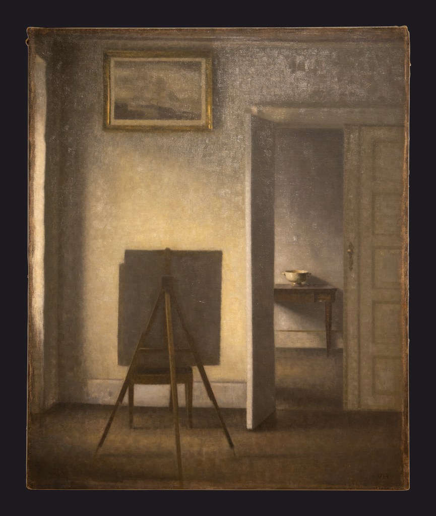90 1910, Interior with the Artist's Easel by Leslie Hossack